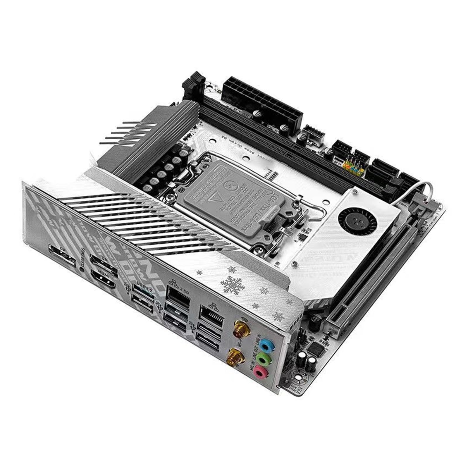 componenti pc Fit For JGINYUE B760I Snow Dream WiFi Mini-ITX scheda madre LGA1700 DDR4 supporto 12/13/14 cpus for 12400F/13400F/12600K/14600K GAMING