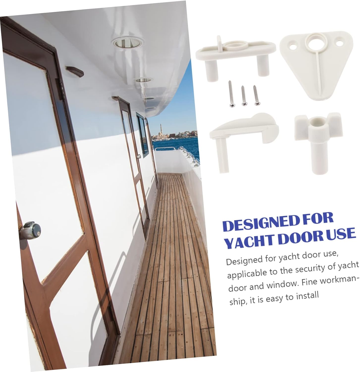 4sets Wear-Resistant Replacement Gate Latch for Yacht and Rv Doors Compact and Lightweight Design Fits Frames Easy Installation and Construction