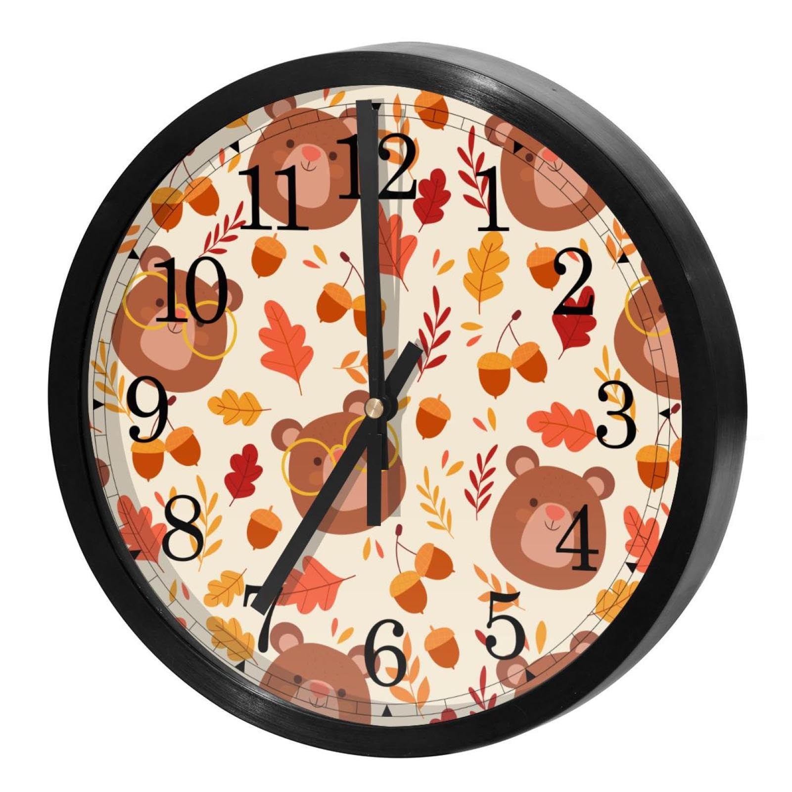 Horloge murale silencieuse sans tic-tac à quartz pour bureau et école
