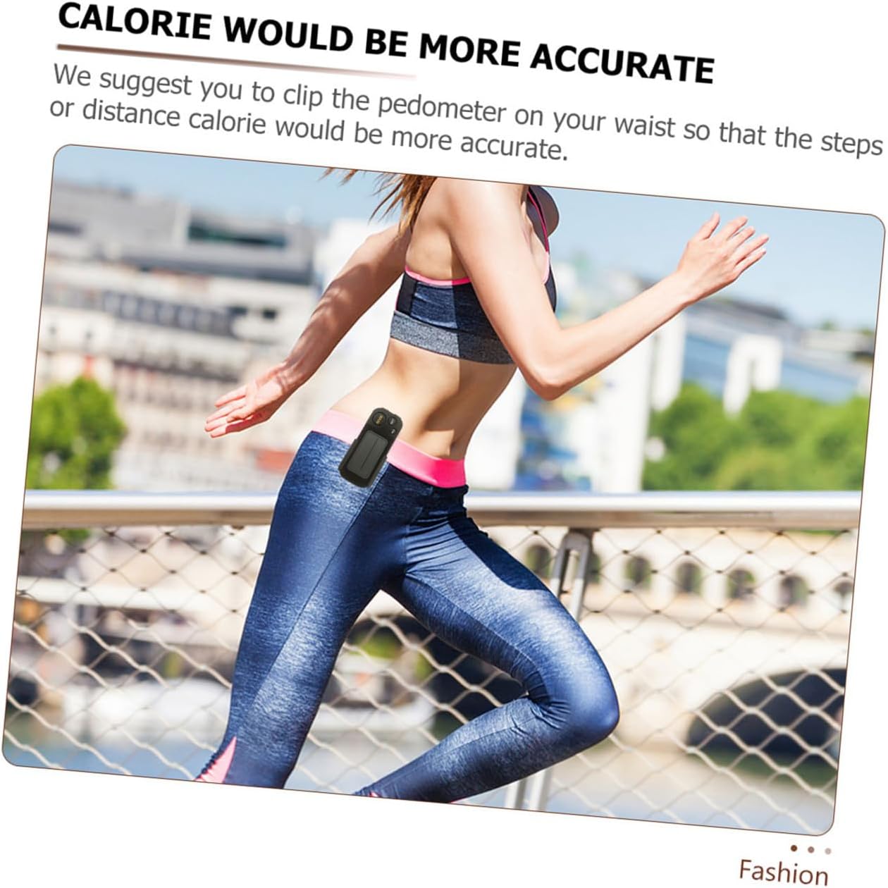 HEMOTON Multi Functional Electric Pedometer with LCD Display Sports Supply for Walking and Running Durable Shell