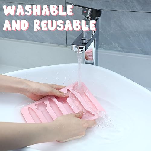 Miniatura 6 de Paquete de 4 moldes de reciclaje de crayones de silicona aptos para horno, moldes de crayones reutilizables surtidos 3D, flores de animales para