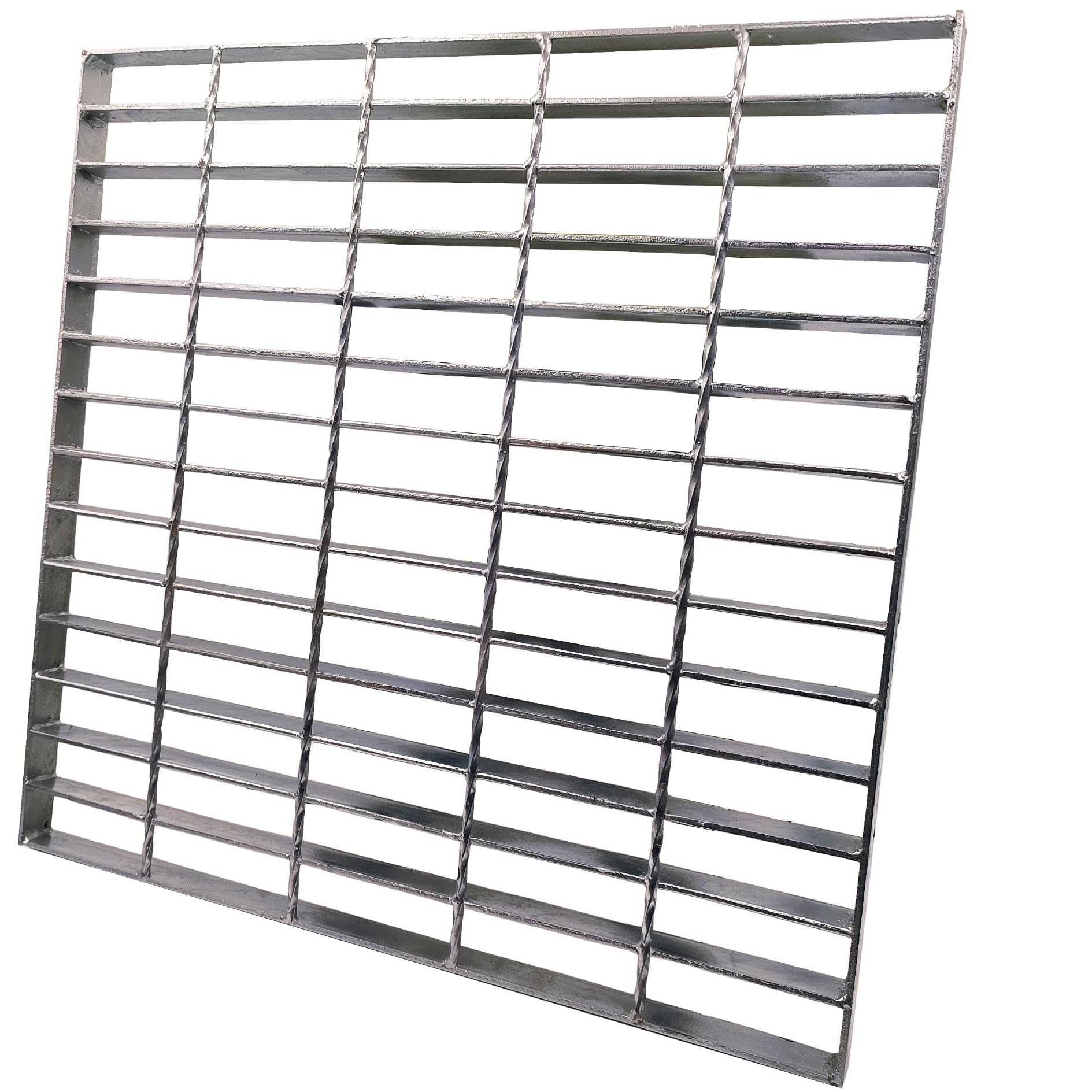 MOSINSBO Galvanised Steel Drain Grate, Driveway Channel Cover 500 x 500 mm
