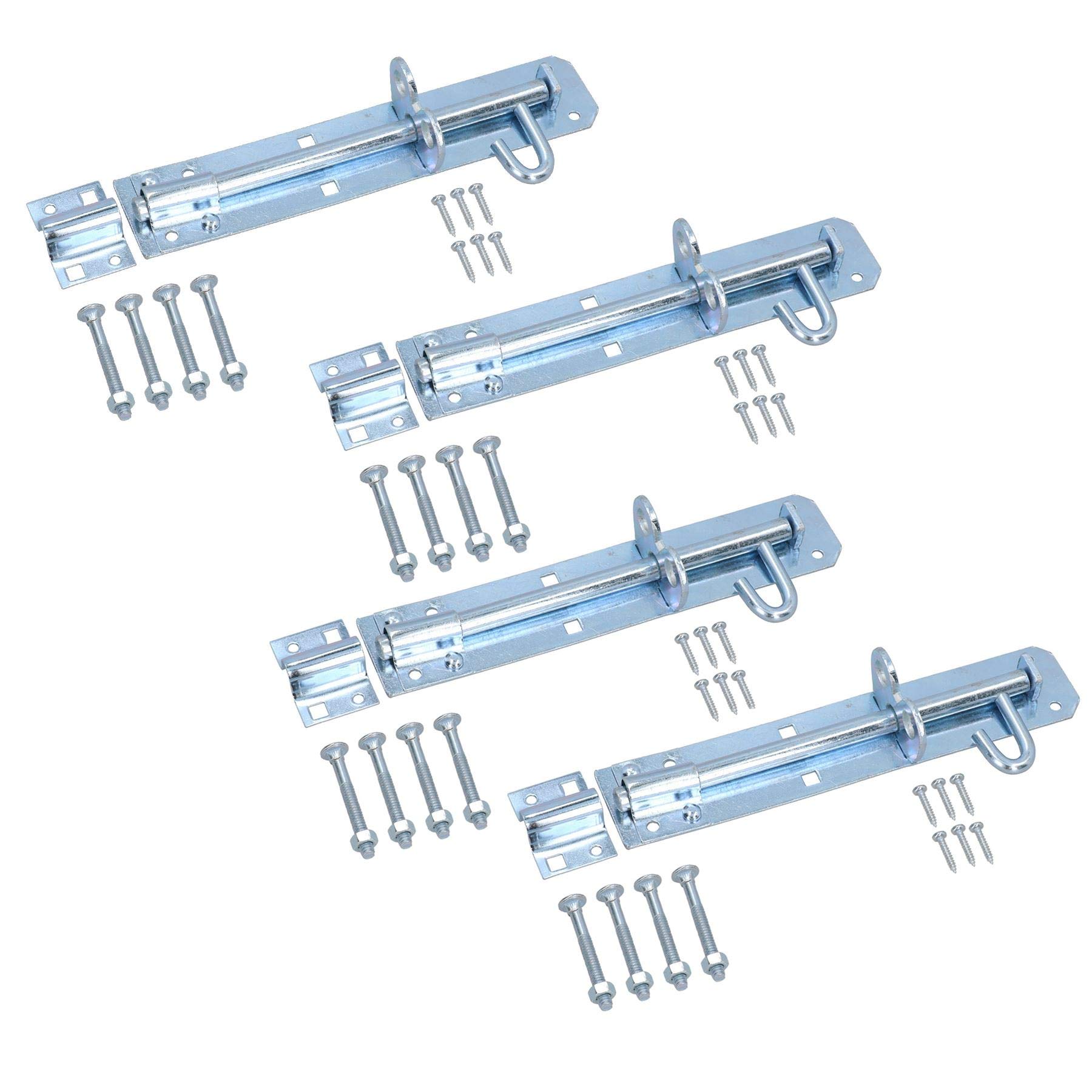 Loquet coulissant pour abri de jardin et barrière en bois Brenton 200 mm