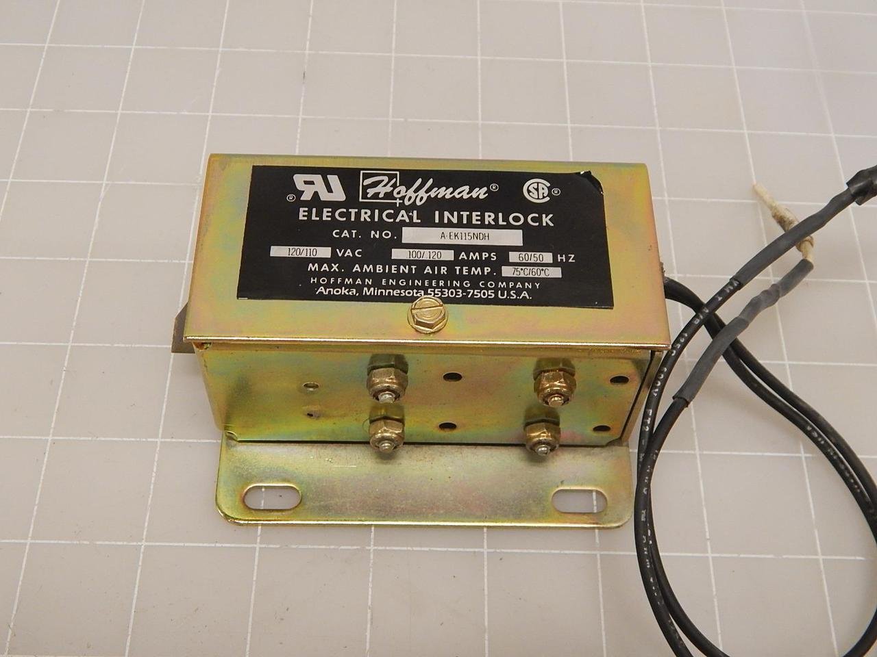 HOFFMAN ENCLOSURES AEK115NDH Switch, Safety Interlock, 630mA