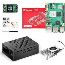 Raspberry Pi 5 Kit 4GB RAM with Pi 5 Case,Active Cooler,Screwdrive and Pi 5 4GB Board Included