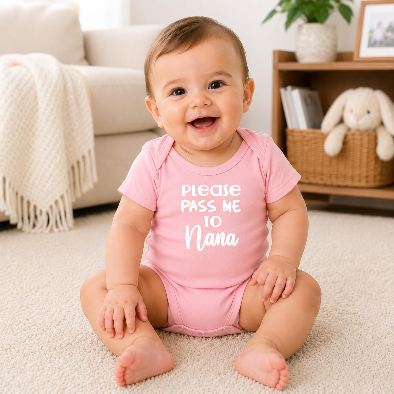 CBTwear Please Pass Me to Nana Funny Grandma Baby Bodysuit
