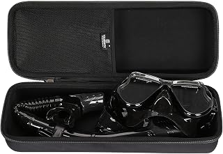 Tourmate Hard Storage Case for Greatever/Ezire/JRing/Aegend/HIKOTEY/Dry Snorkel Set,Travel Case for PIYAZI/Seovediary/Kwambiri/ZipAura Anti-Fog Scuba Diving Mask (Only Box) (Black)