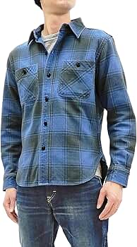 STUDIO D'ARTISAN 長袖ネルシャツ XL Studio D'artisan Plaid Flannel Shirt Men's Casual