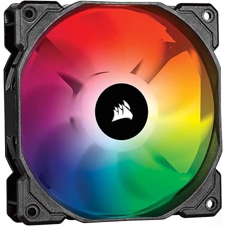 Corsair iCUE SP120 RGB PRO, RGB LED, Low-Noise, High Airflow, Case Cooling Fan (Single Pack), 120 mm