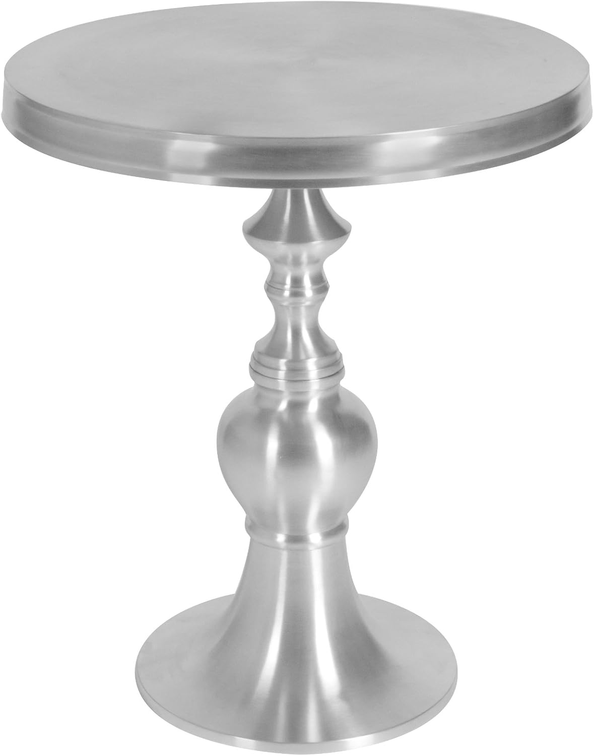 Edison Cast Aluminum Round End Table by Allan Copl Patio, Lawn & Garden