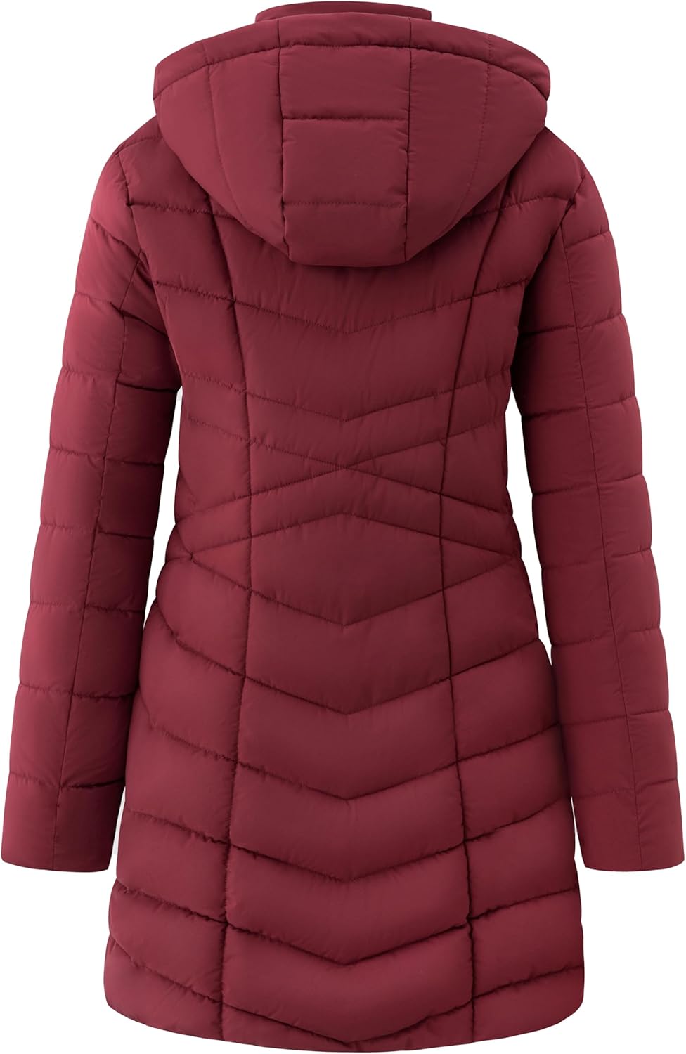 wantdo Women's Puffer Jacket Warm Padded Winter Coat Long Quilted Jacket (Available in Plus Size) - Image 3