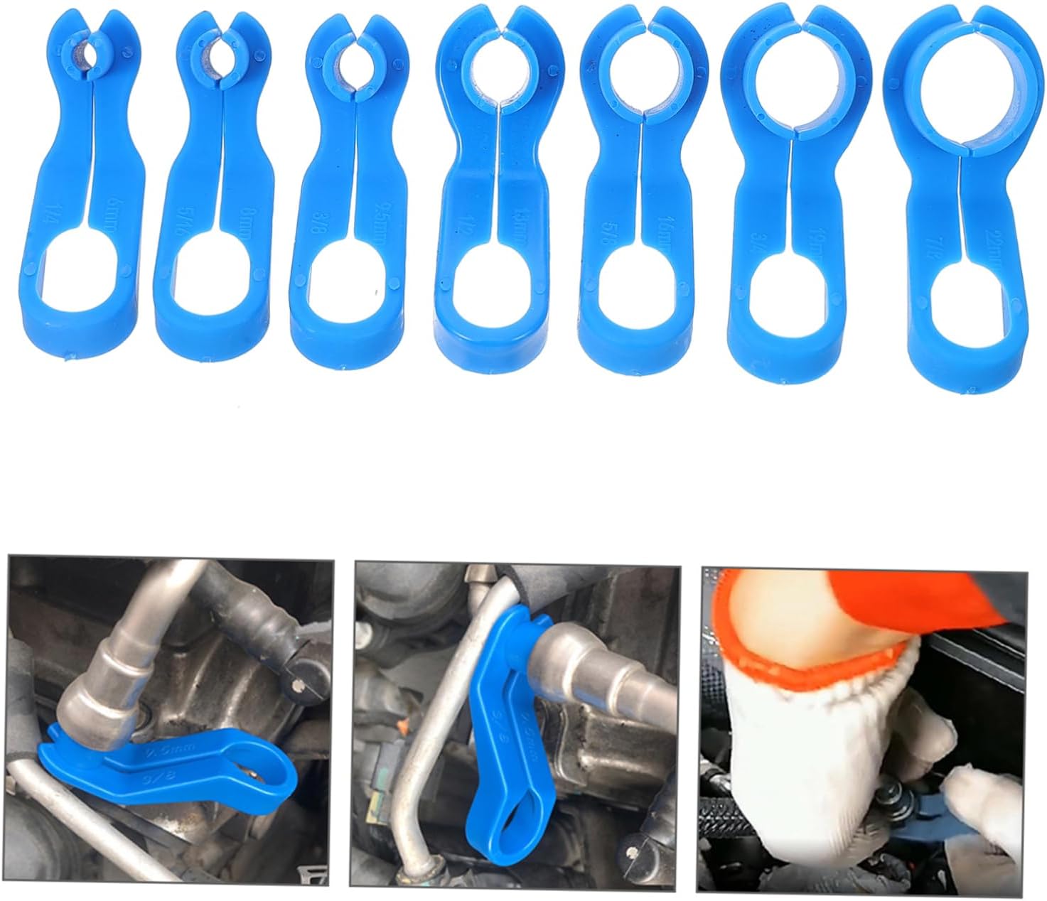 7pcs Fuel Line Disconnect Tool Set for Automotive Maintenance Tools for Fuel and Air Conditioning Line Removal for Professionals and DIY Enthusiasts