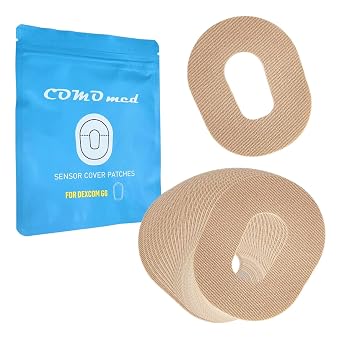 Sensor Cover Patches - Waterproof Adhesive Patches Compatible with DEXCOM G6 - Waterproof & Sweatproof Cover for Continuous Glucose Monitor Sensor, Stable for 20 Days20+ Pack Tan