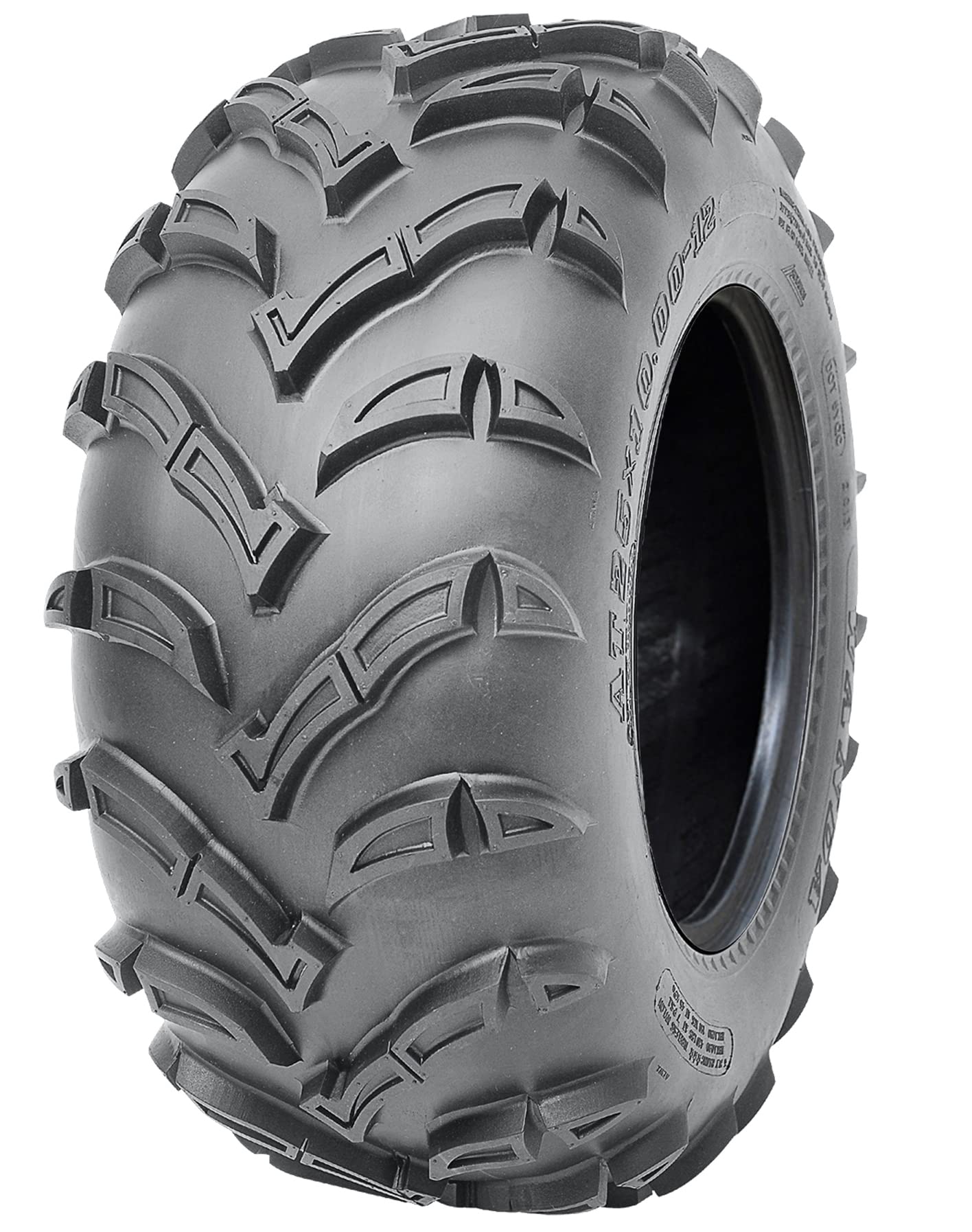 Parnells - Pneus ATV Quad Tubeless, 25 X8.00-12 - 6 Plis Wanda, Diamètre 638 mm, Largeur 200 mm, 154 kg - Marquage E, Homologation Routière, pour une Utilisation sur et Hors Route