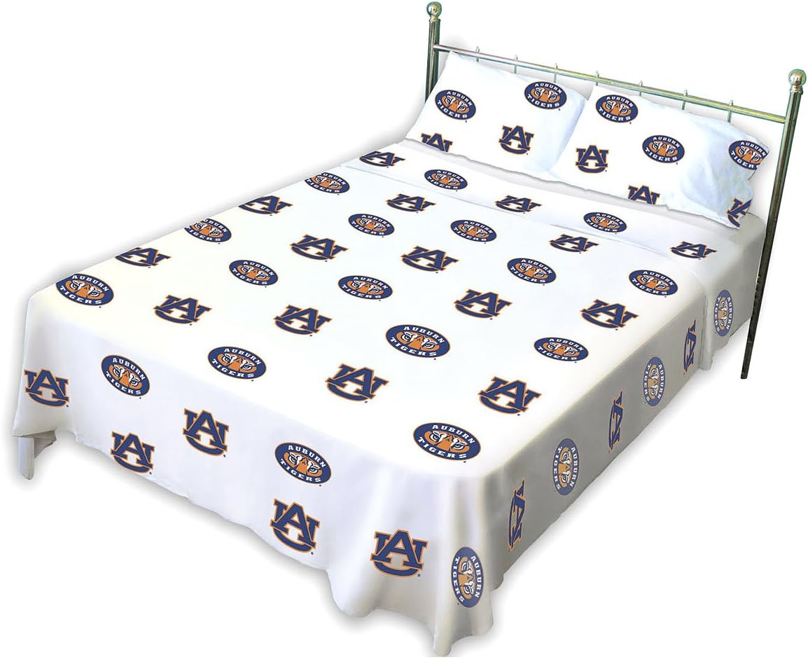 College Covers NCAA Auburn Tigers Collegiate Twin XL Sheet Set Blue