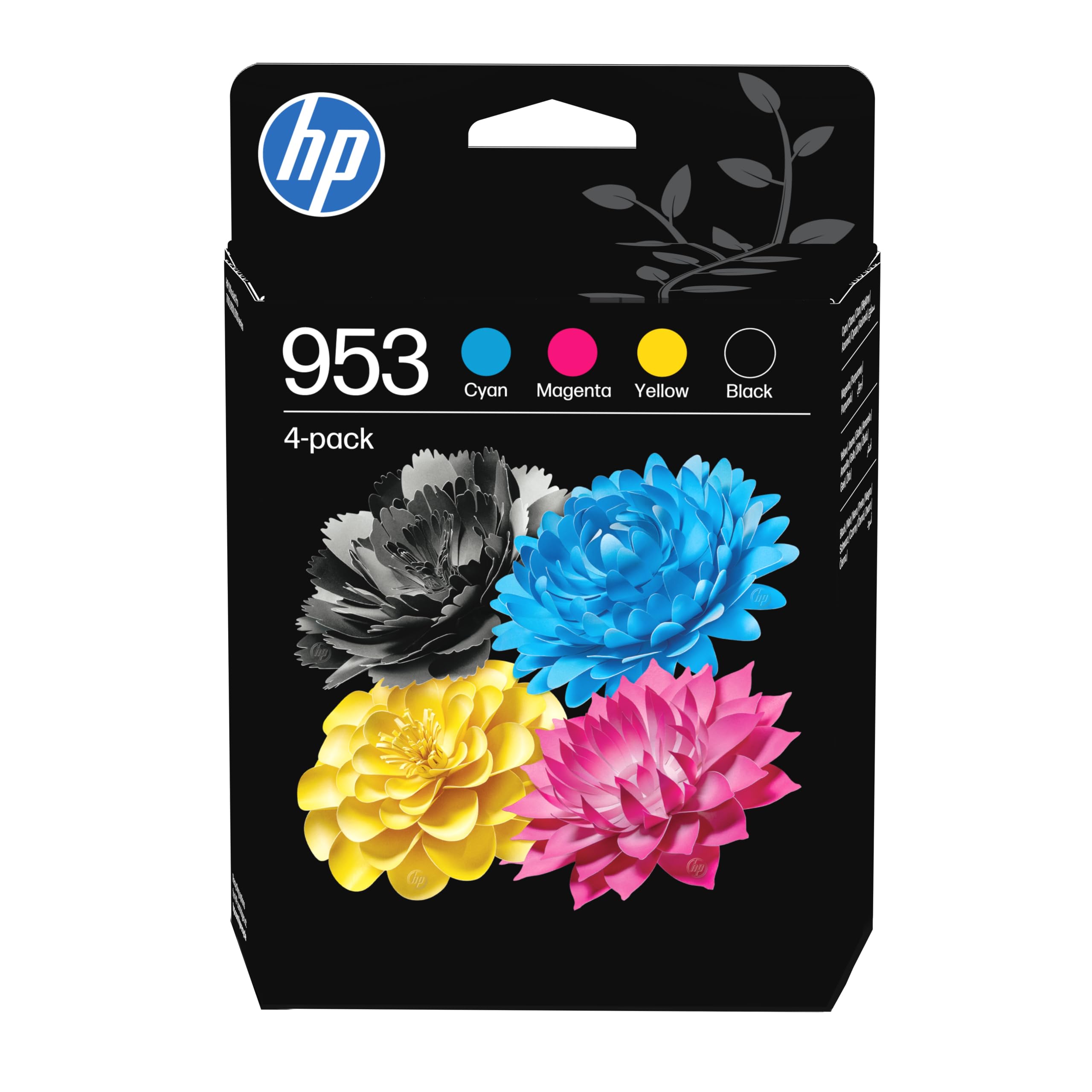 HP 953 Negro, Cian, Magenta, Amarillo, Pack de 4 Cartuchos Tinta Originales