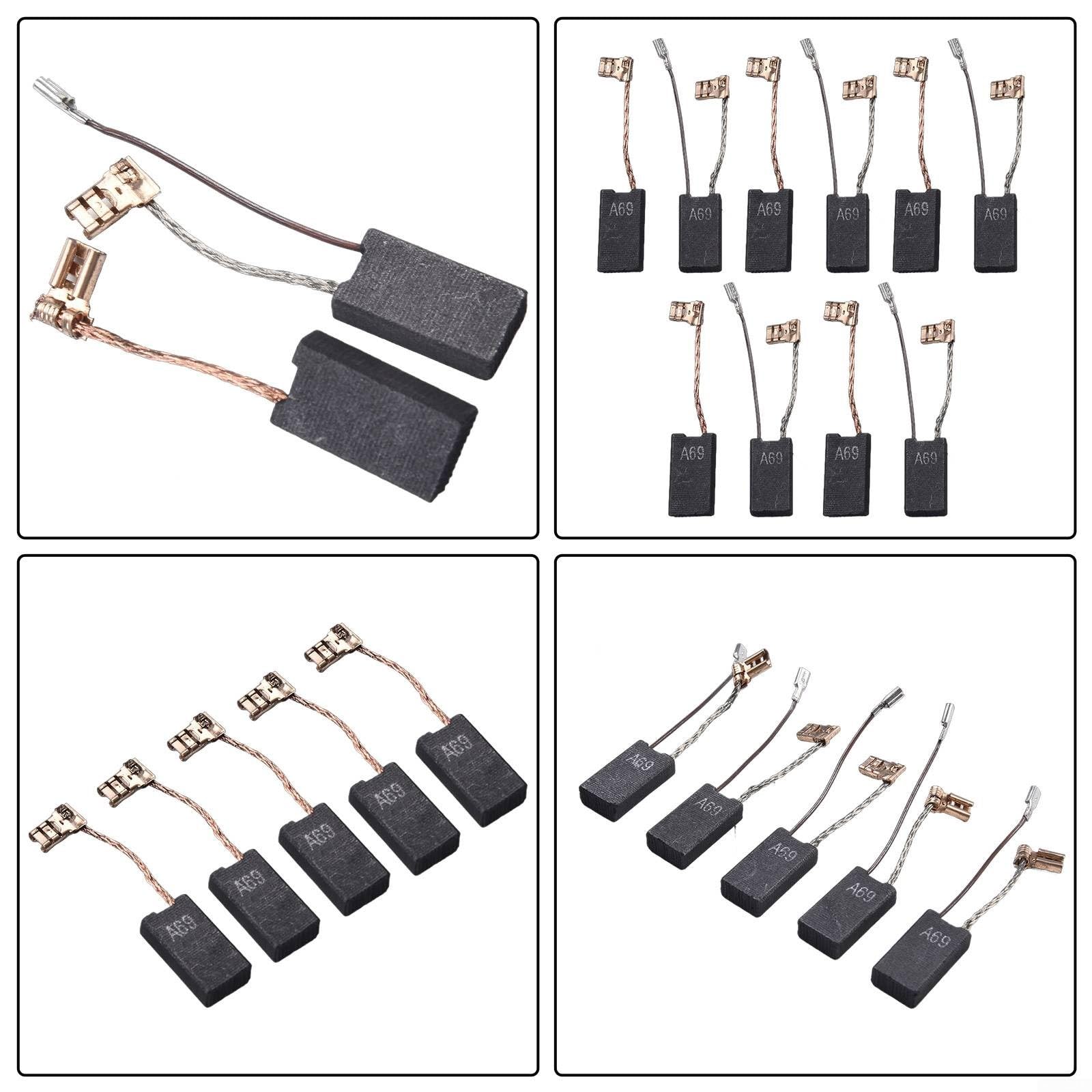 Spazzole di carbone per Bosch per utensili elettrici GBH-5-40 DCE GSH 5-CE GSH 5 E martello rotante e demolitore 10 pezzi