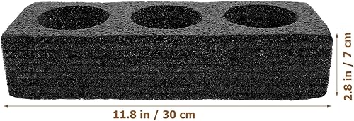 Miniatura 6 de ULTECHNOVO Soporte para bebidas para llevar, bandeja portavasos, bandeja para llevar con 3 agujeros, soporte para bebidas frías y calientes, soporte