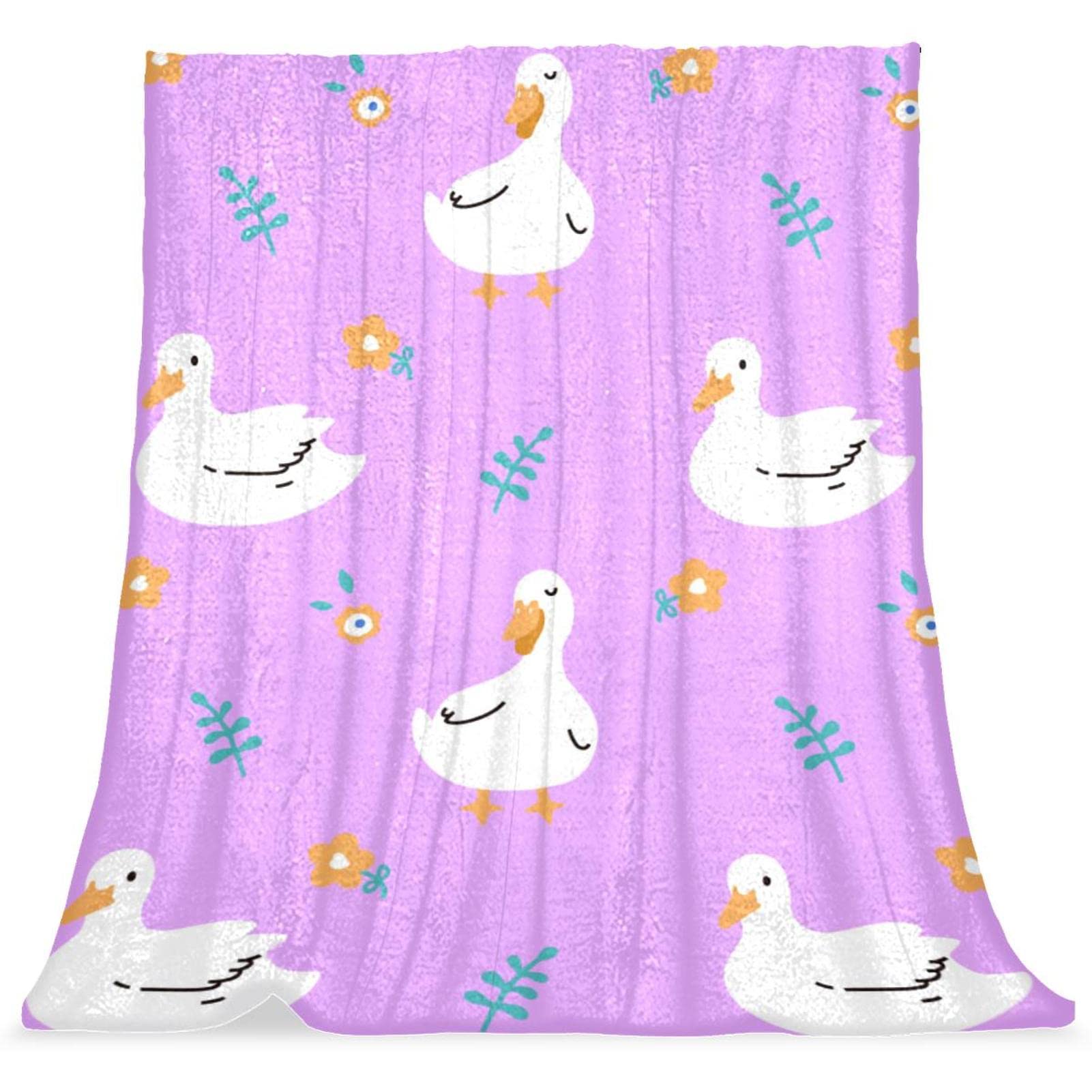 Couverture de lit canard rose : le cadeau idéal pour un couchage enfant douillet