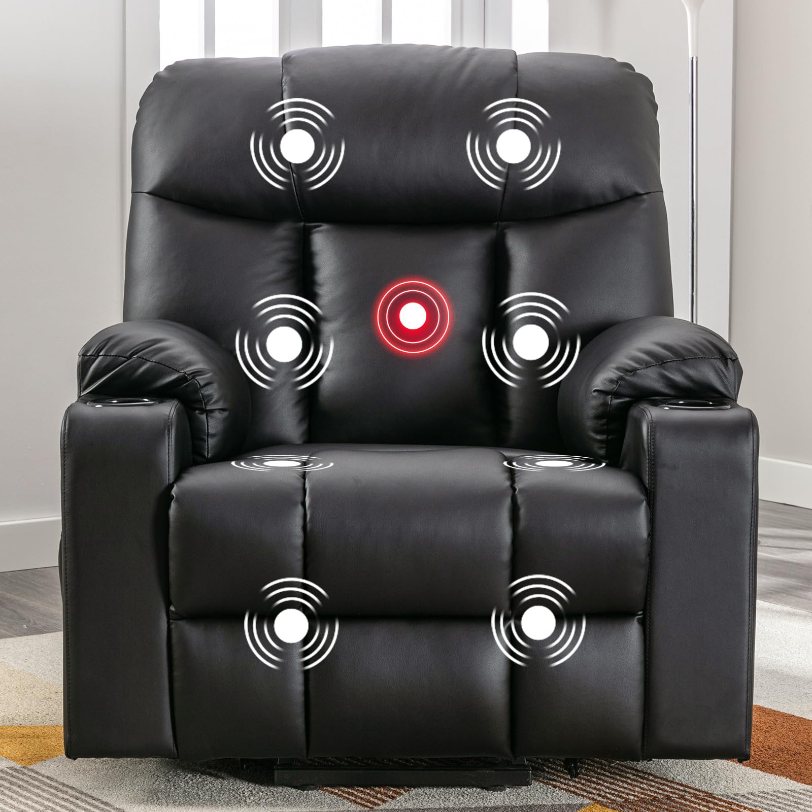 Buy CANMOV Power Lift Recliner Chairs with Massage and Heat for Elderly