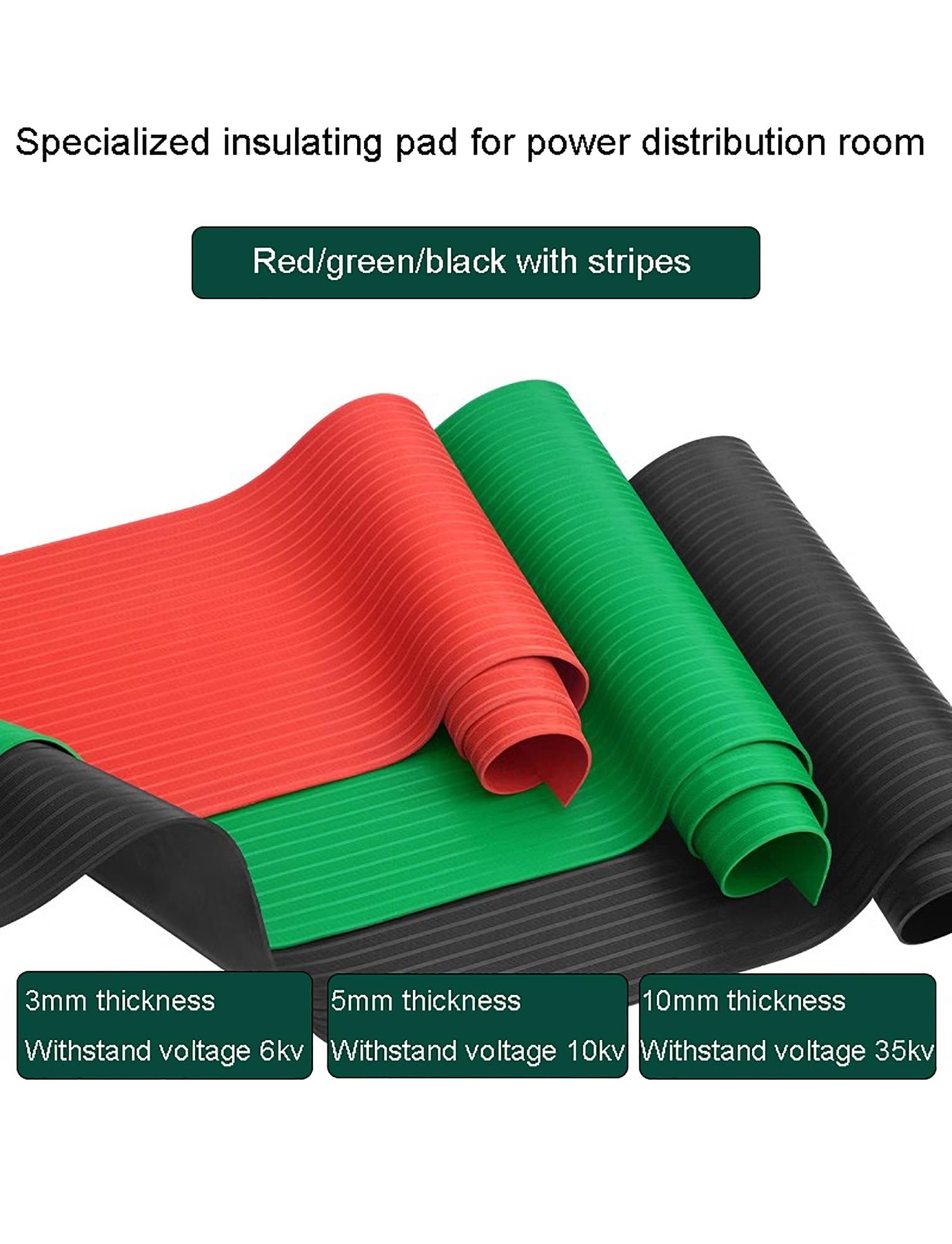 Tappetini in gomma resistente, silicone ad alta temperatura, spessore 3 mm, per ammortizzazione e pavimentazione fai da te, tappetini durevoli e versatili