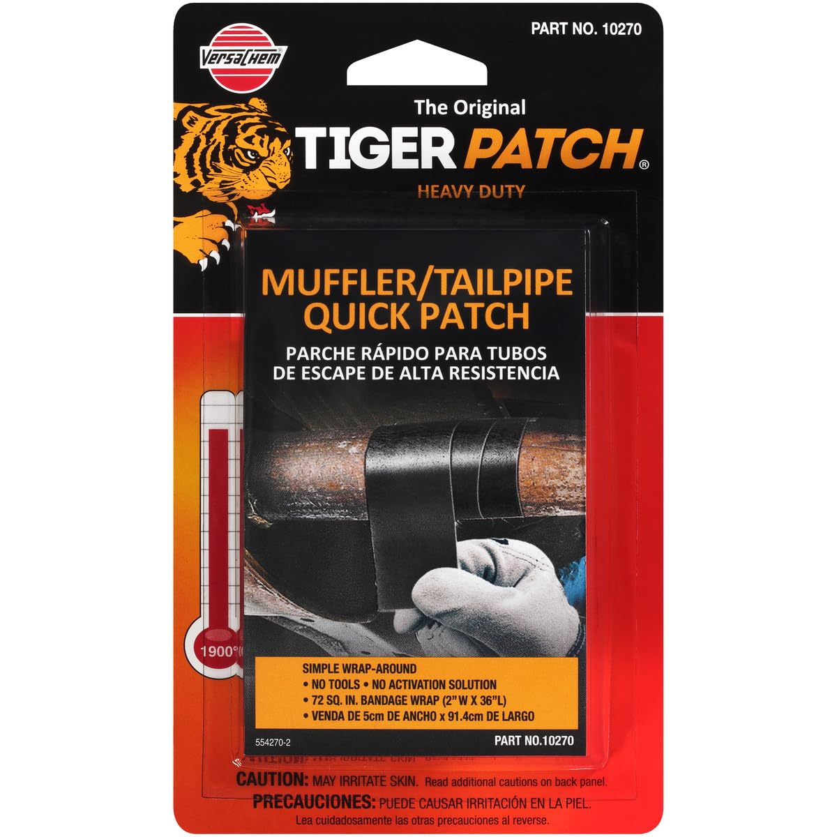 Versachem Tiger Patch Muffler &amp; TAILPIPE WRAP - 2 INCH X 36 INCH