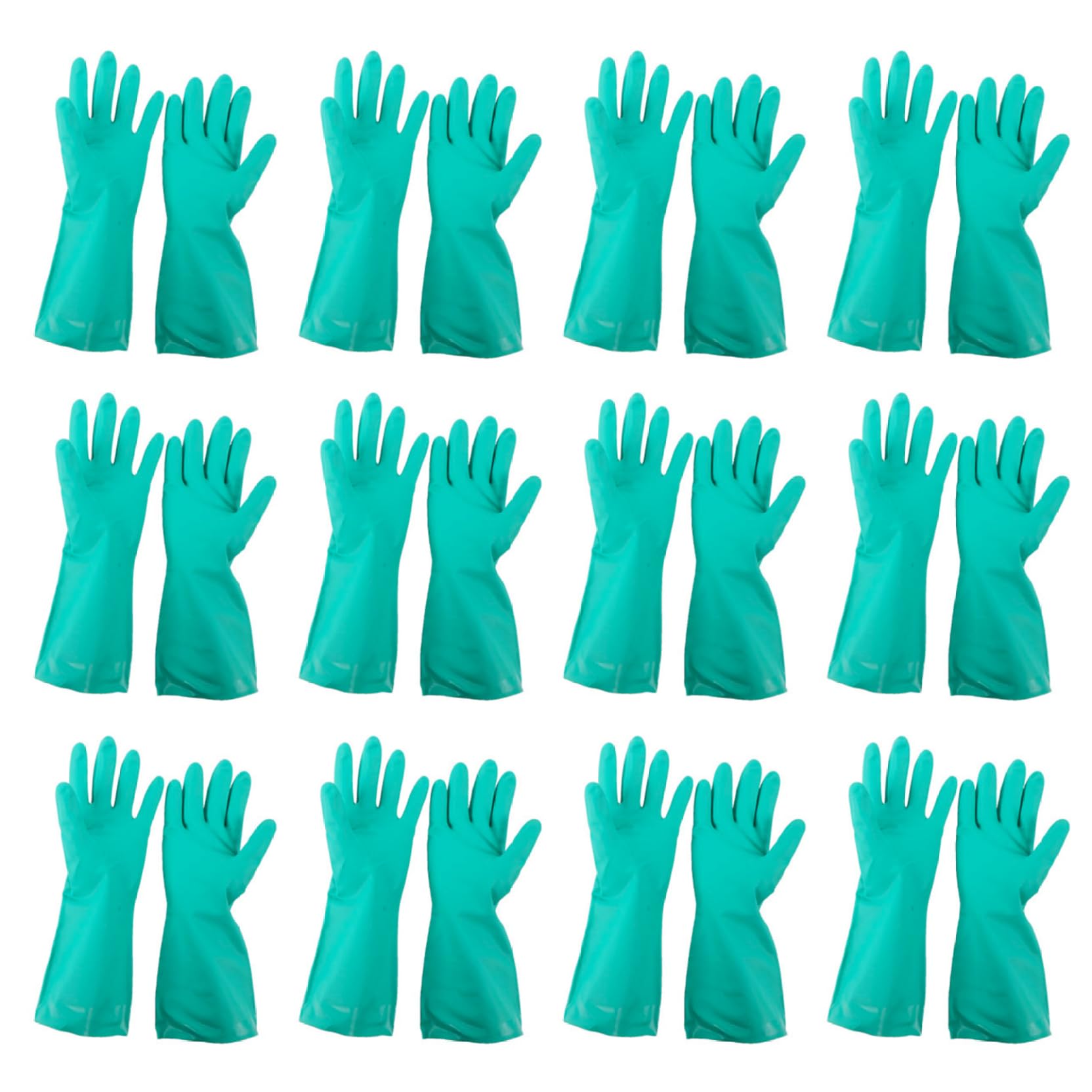 Guantes de Limpieza de Guantes de 12 Piezas Nitrilo Guantes de Limpieza de Goma Guantes de Limpieza de Limpieza Fuertes Guantes de Cocina Lavables Guantes de Limpieza Reutilizables.