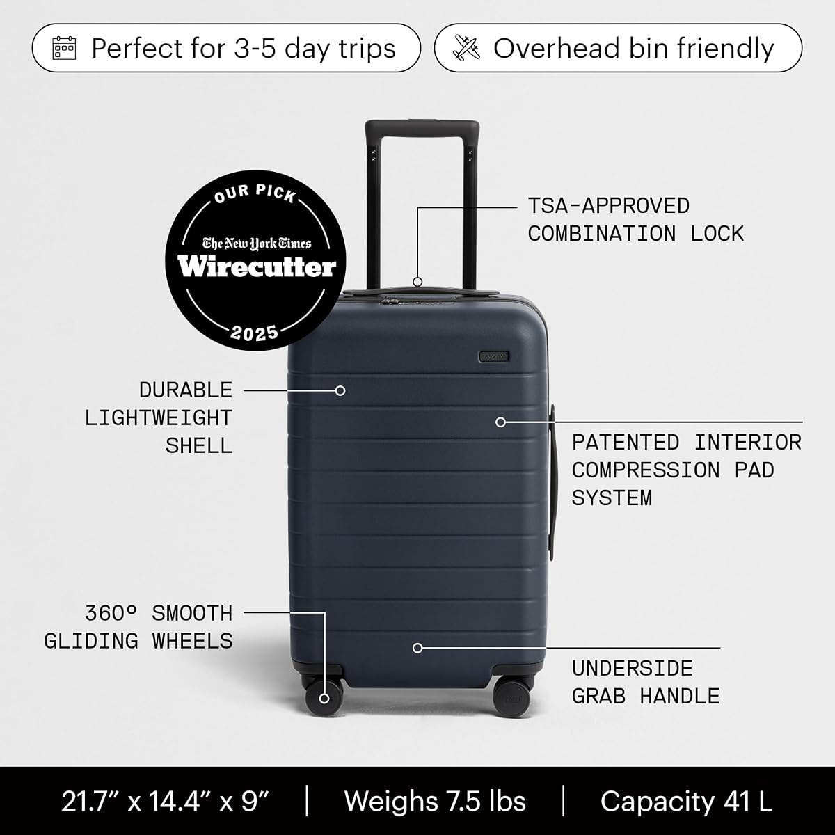 Away The Alloy Carry-On view 2