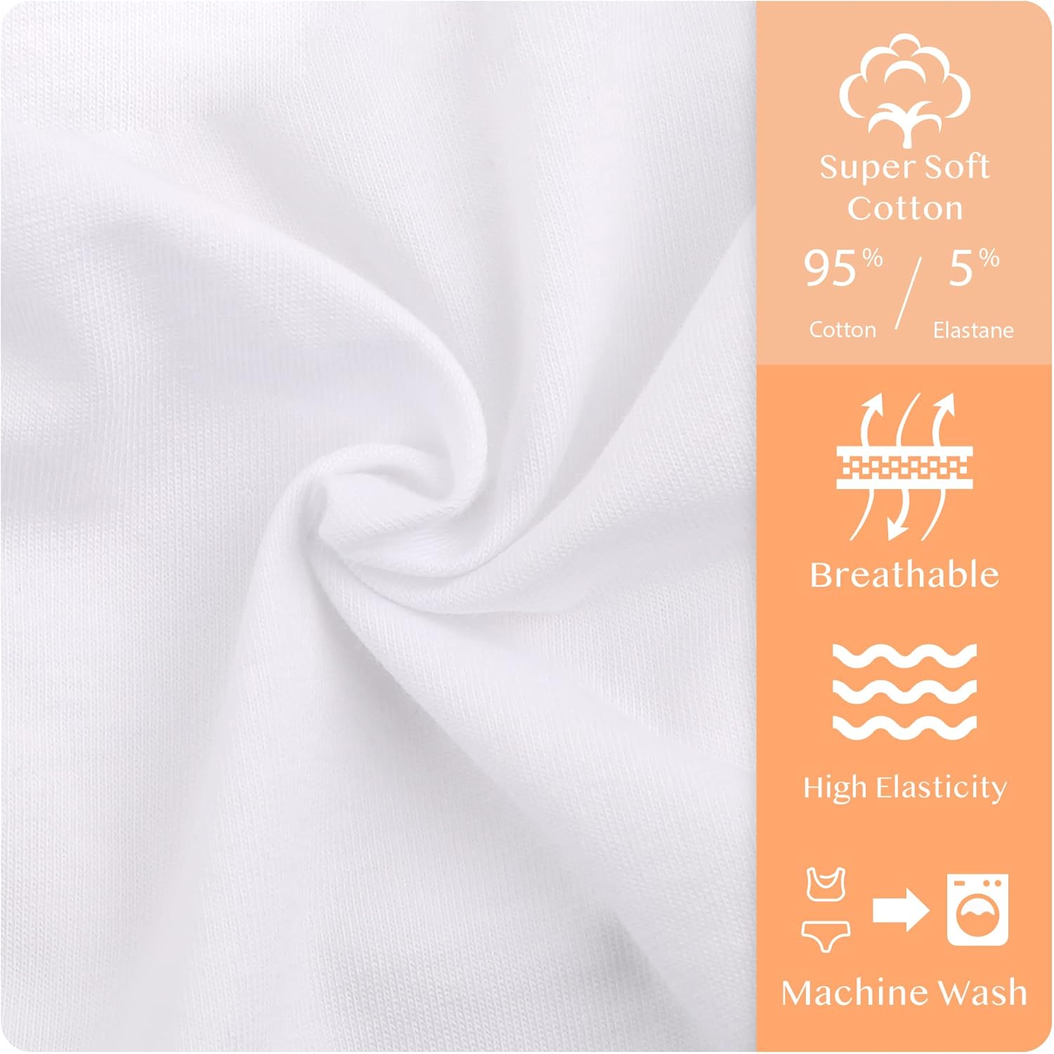 Donella Training Bra for Teen Girls - Cotton Crop Cami for Girls Bralette 5-Pack, Age: 12-15 - Image 4