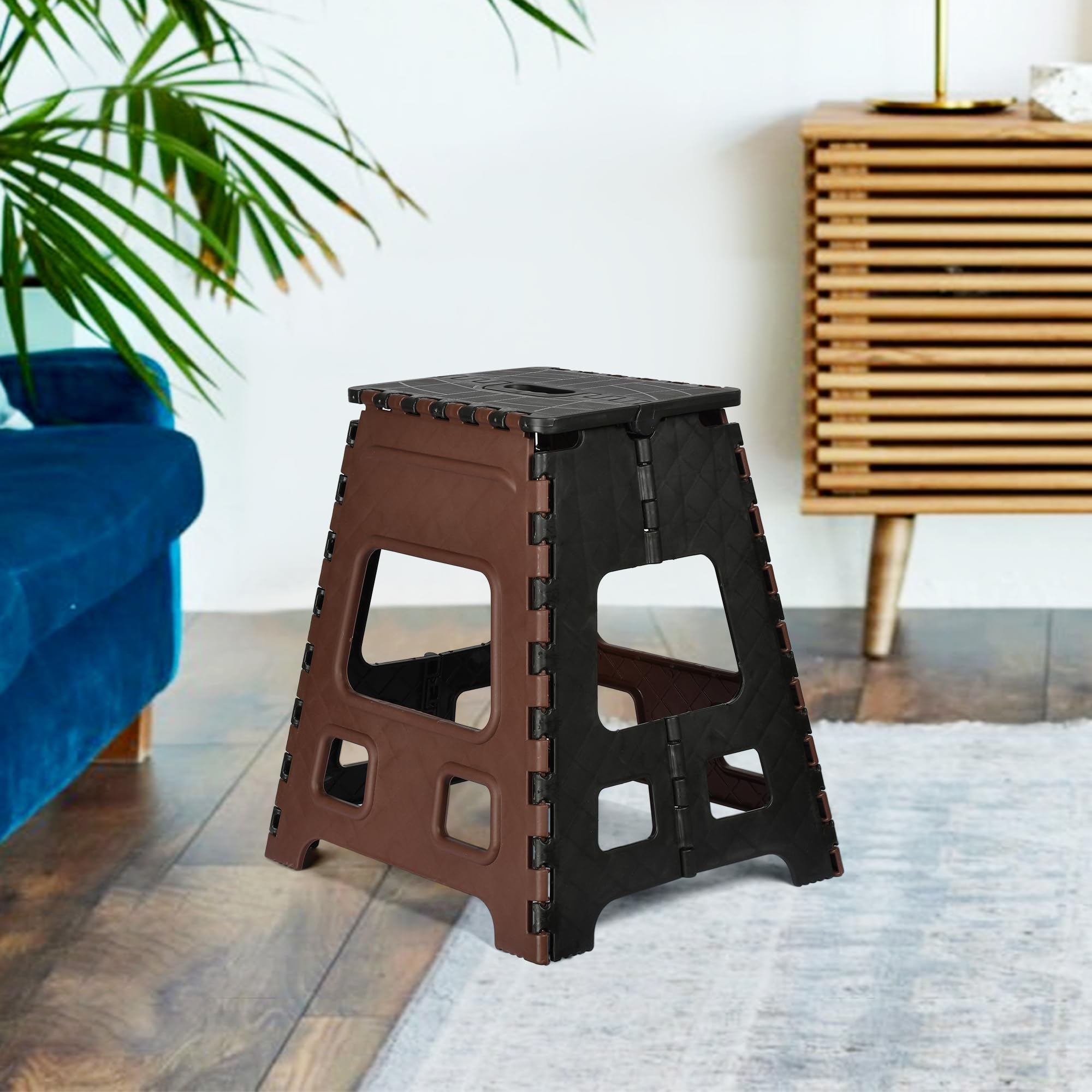 Heart Home Stool | Foldable Stool | Collapsible Camping Chair | Stool for Outdoor-Fishing-Hiking-Gardening-Travel | Portable Stool | Multipurpose Sitting Stool | Large | Brown & Black (B0CYQ1C95X) Amazon Price History, Amazon Price Tracker