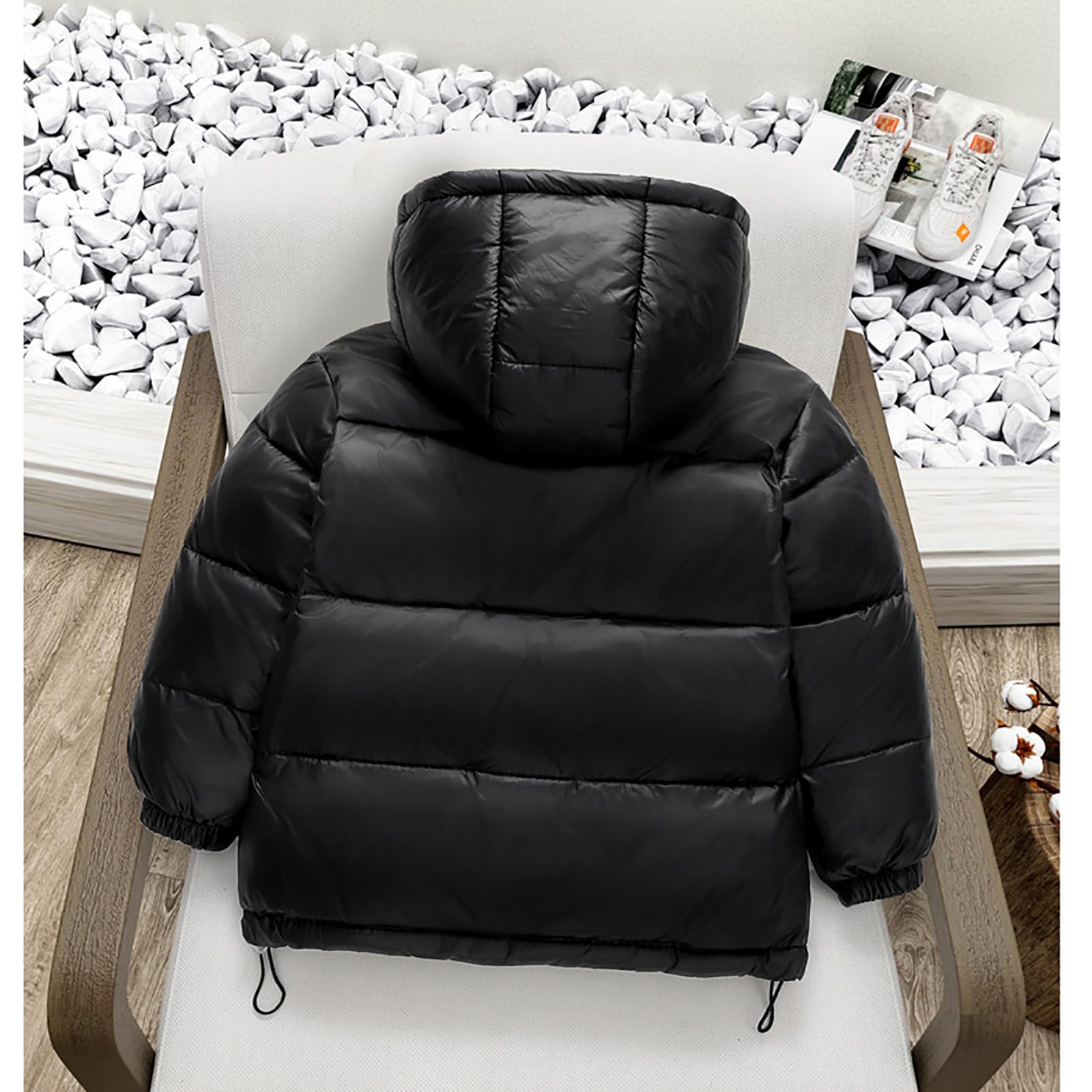 Piumino invernale per ragazzi caldo e pesante con cappuccio giacca parka per bambini antivento spessa zip up casual scuola giacche trapuntate capispalla tuta da neve con tasca