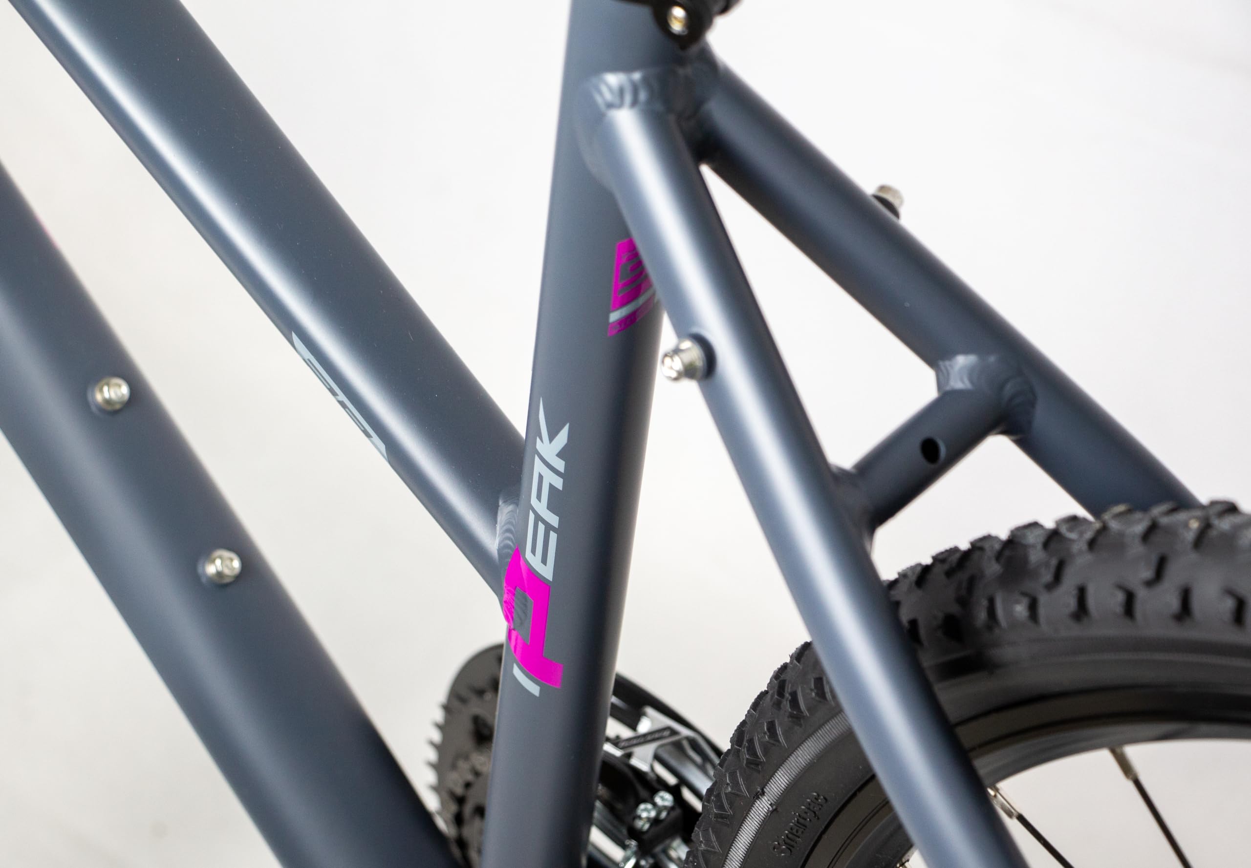 HEAD Bicicleta de Cross I-Peak 1.0 Joy para Mujer, Color Gris Mate y Rosa, 50