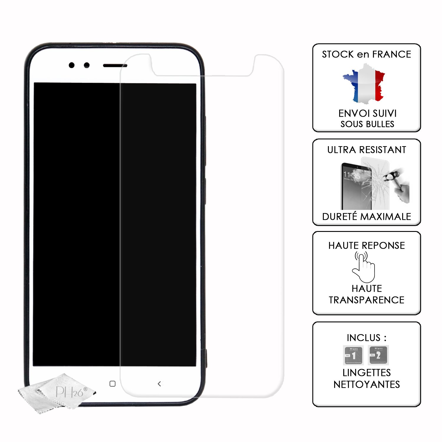 Coque + Verre Trempé Transparent Pour OPPO A5S | Protection Antichoc Intégrale | Ultra Slim