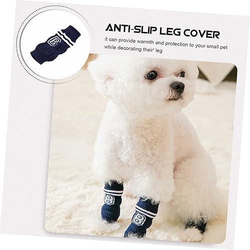 Miniatura 6 de POPETPOP Protectores de patas de perro, soporte para calcetines, 4 piezas, fundas decorativas para patas de perro, calcetines decorativos para