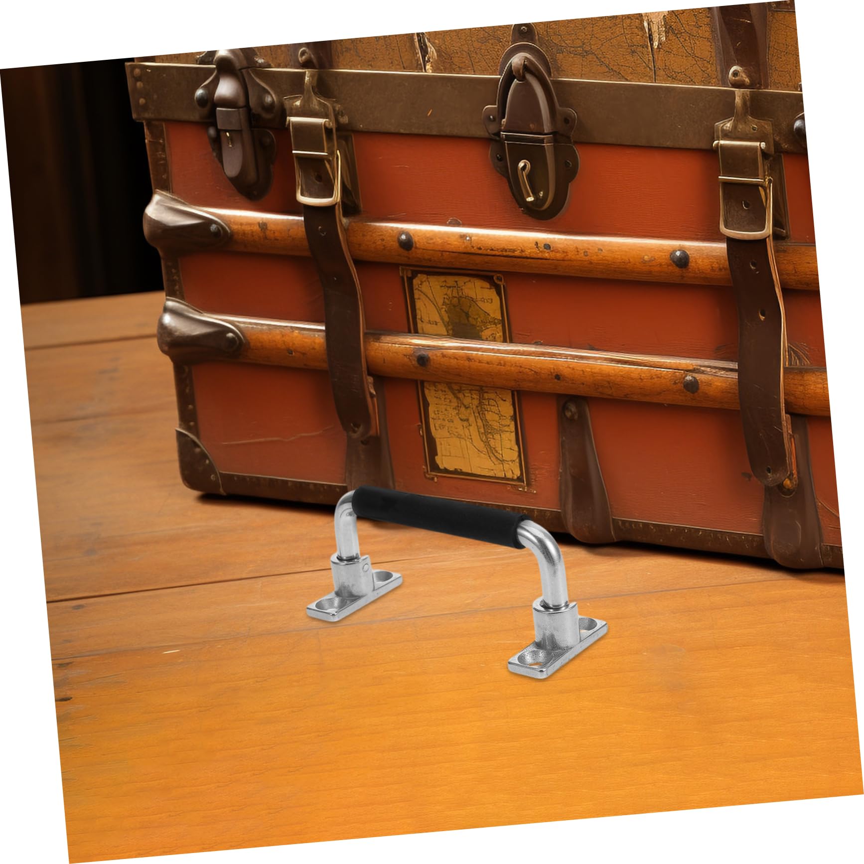 VILLFUL 2pcs Folding Handle Door Handles Cabinet Handles Door Knob Cabinet Door Handle Folding Pull Door Pulls Container Handle Cabinet Hardware Chest Handles Boat Handles Silver Rubber