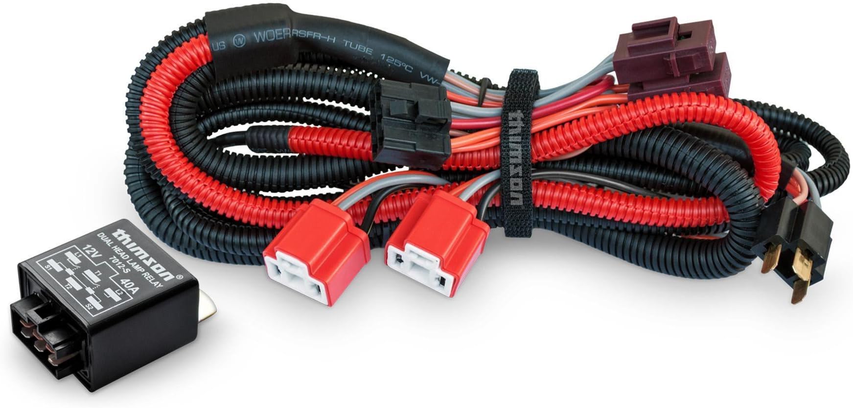 Thimson Heavy Duty Headlamp Wiring Kit. (100/90W or 130/100W)