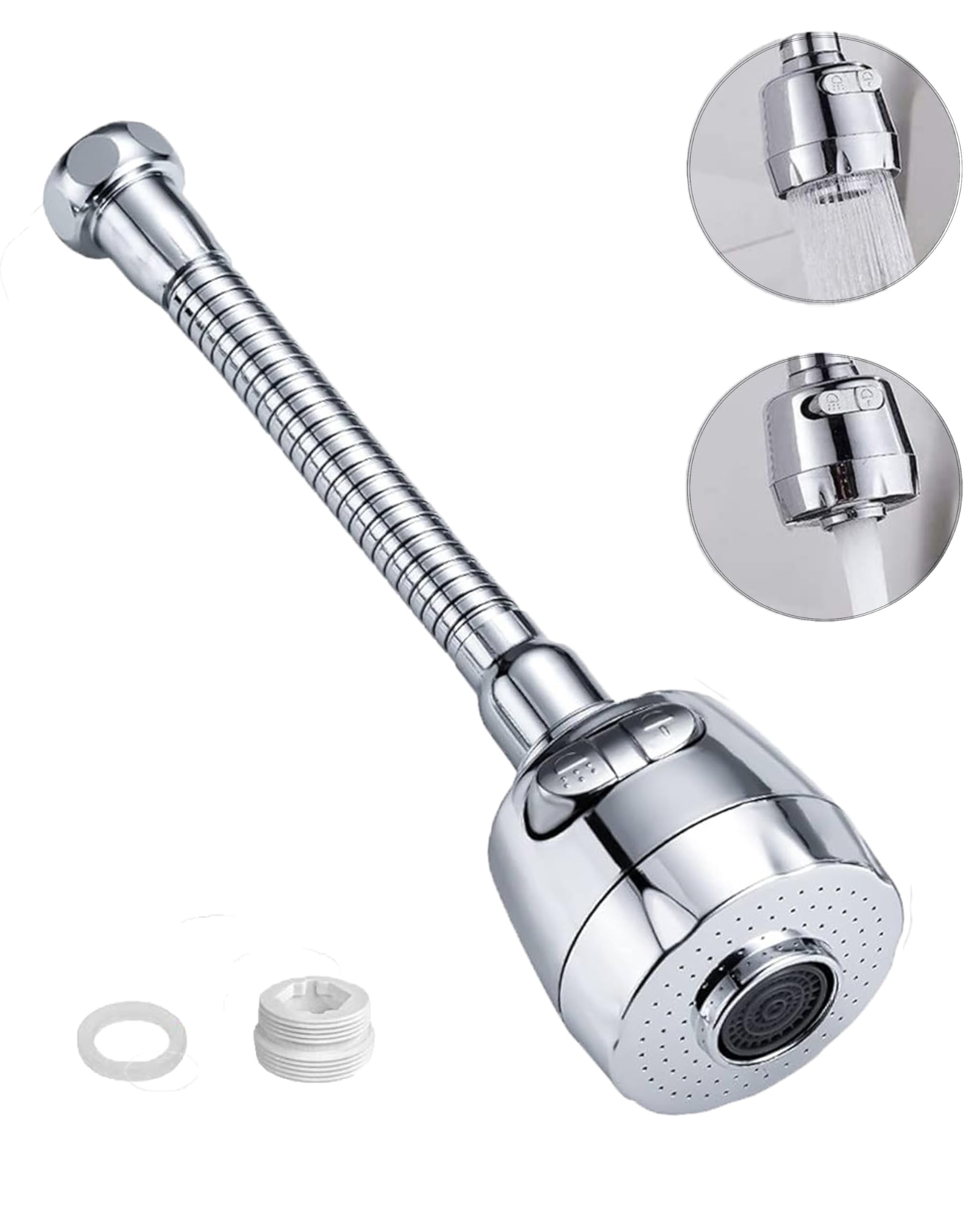 Clinton 360°Rotatable Swivel Faucet Filter Shower Head with Hose Connector Movable Tap Extension (B0DDJ9967Y) Amazon Price History, Amazon Price Tracker