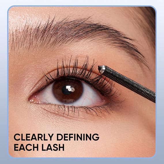 JUDYDOLL 3D Curling Eyelash Iron Mascara Tubing Mascara with Ultra Fine Metal Wand, Contains Lengthening Fibers,Clump-Free & Smudge-Proof,Waterproof & Long-Lasting(0Classic Design #01Black, 0.07oz)