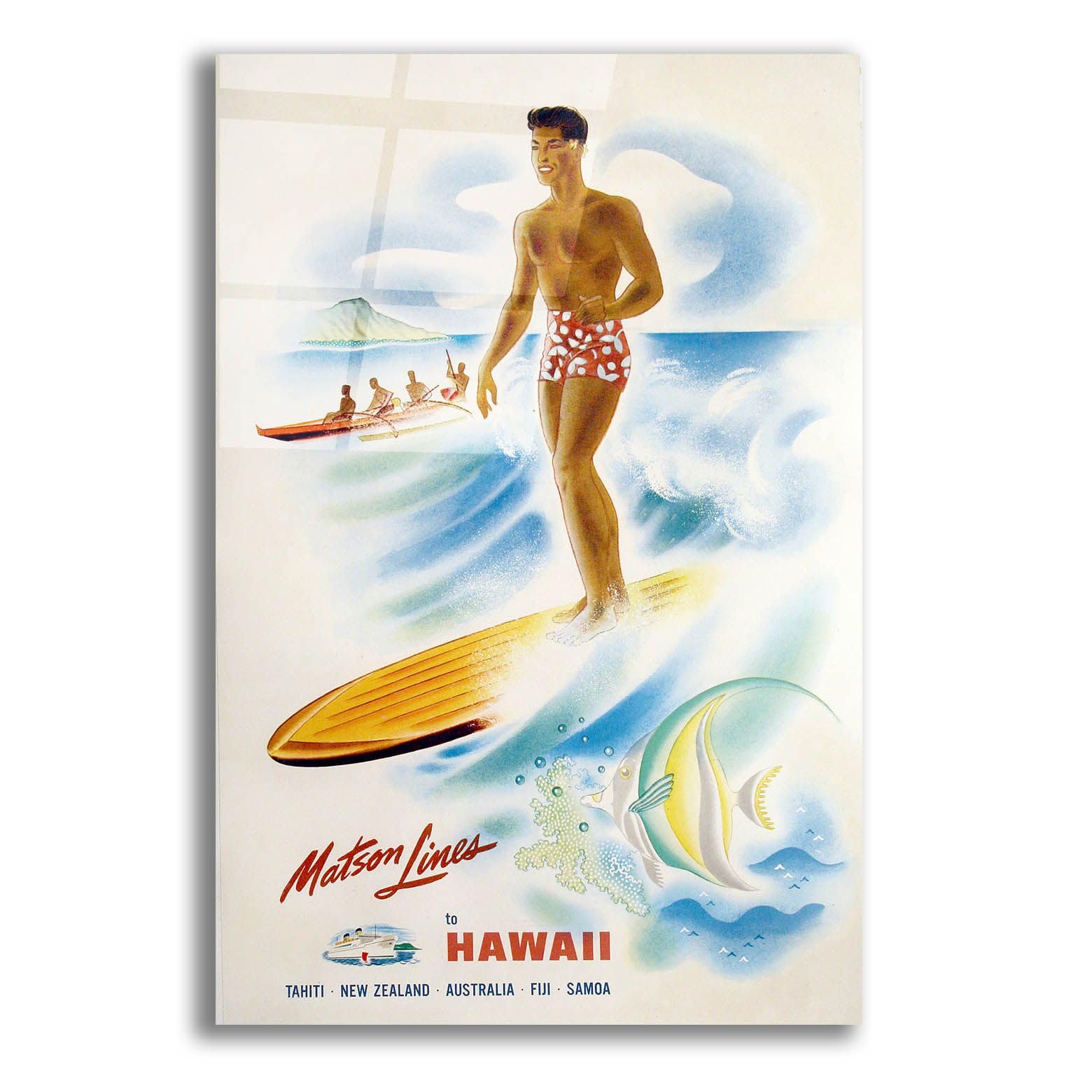 Amazon.com: Epic Art 'Matson Lines Hawaii 1955' by Vintage Posters