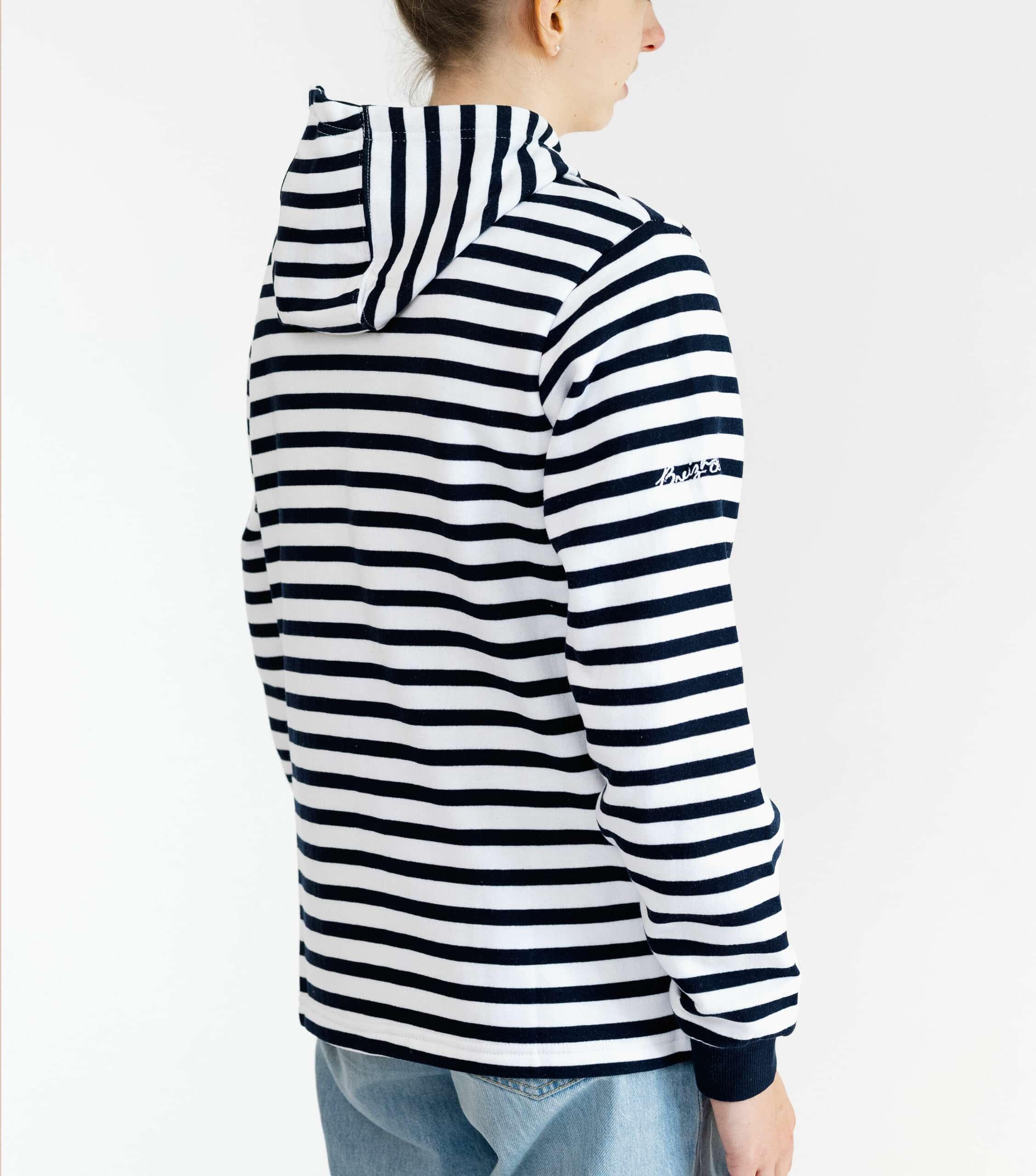 Breizh Ocean - Sweat à Capuche Unisexe Homme ou Femme Ambon, Style Marin, Coton - Grandes Tailles Disponibles du XS au 4XL