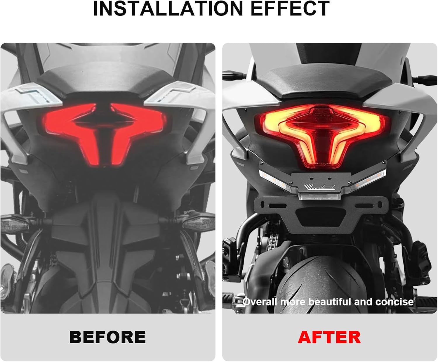 Tail Tidy/Fender Eliminator Kits For CFMOTO 450SS 450NK 250SS 250SR 2023-2025,With Turn Signal And License plate lights