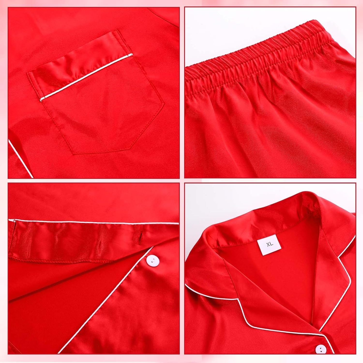 5 Pcs Halloween Hip Hop Costume Include Shirt,Shorts,White Cap,Glasses,Necklaces for Men Women Party Cosplay - Image 2