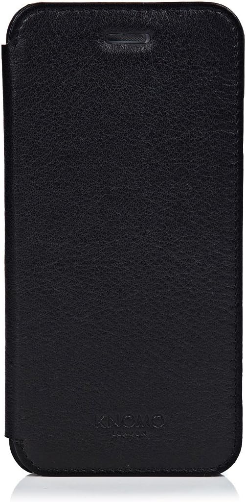 Knomo 90-962-BLK Leather Folio for iPhone 6 Plus