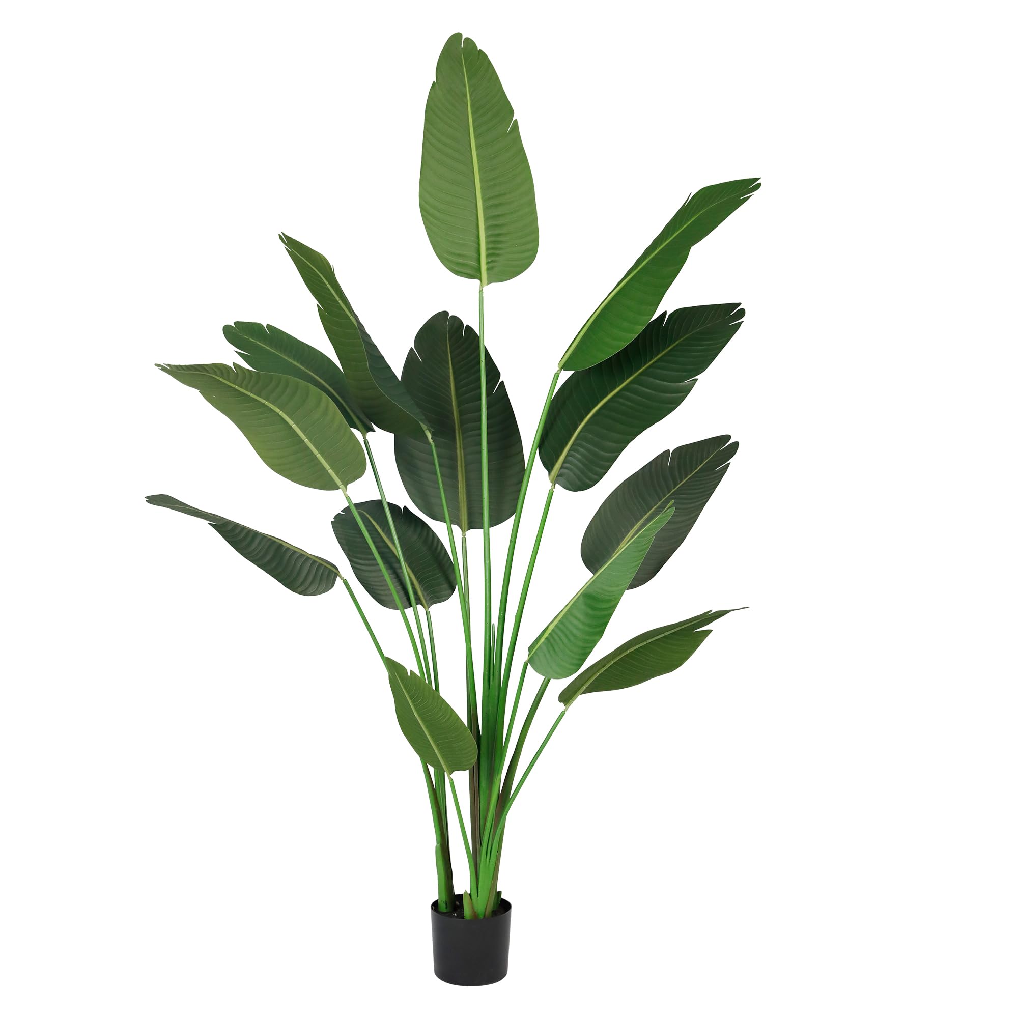Worth Garden Artificial Bird of Paradise Plant 5.9ft, Tall Faux Tropical Tree for Home and Office Décor, Lifelike Greenery for Indoor and Outdoor Use