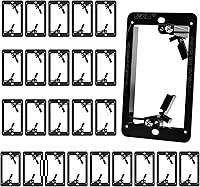 Vista 7 de VCE Soporte de montaje de bajo voltaje (1 banda, paquete de 5) para placa de pared de una sola banda, cables de teléfono, cables de red, HDMI, Negro