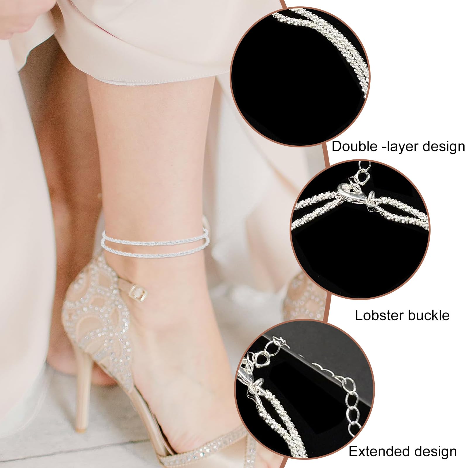 Cavigliera Donna con Margherita, Cavigliera Fiore Margherita in