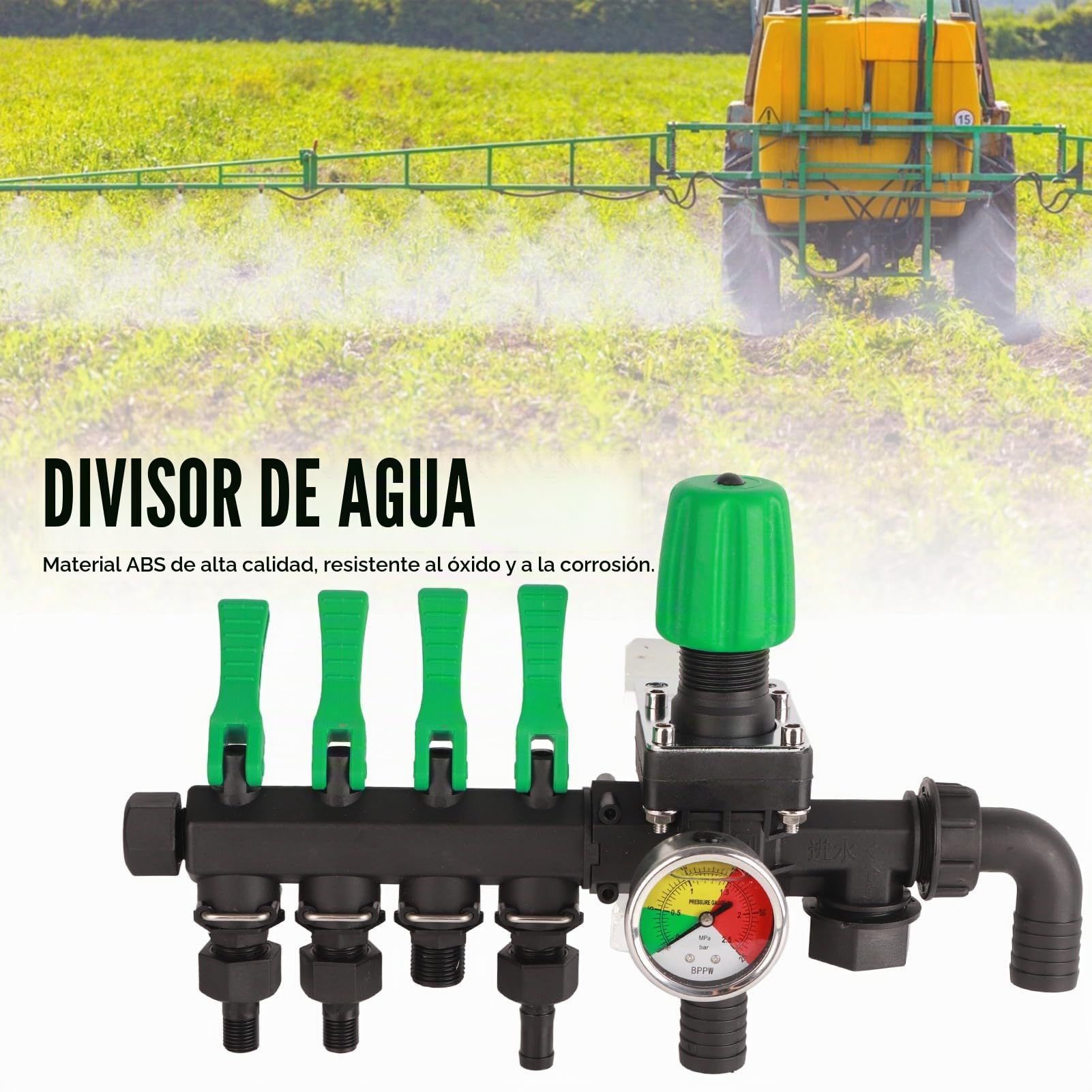 Distribuidor, Válvula De Control De Rociador Agrícola De 4 Vías Accesorios Agrícolas Para Jardín Agrícola