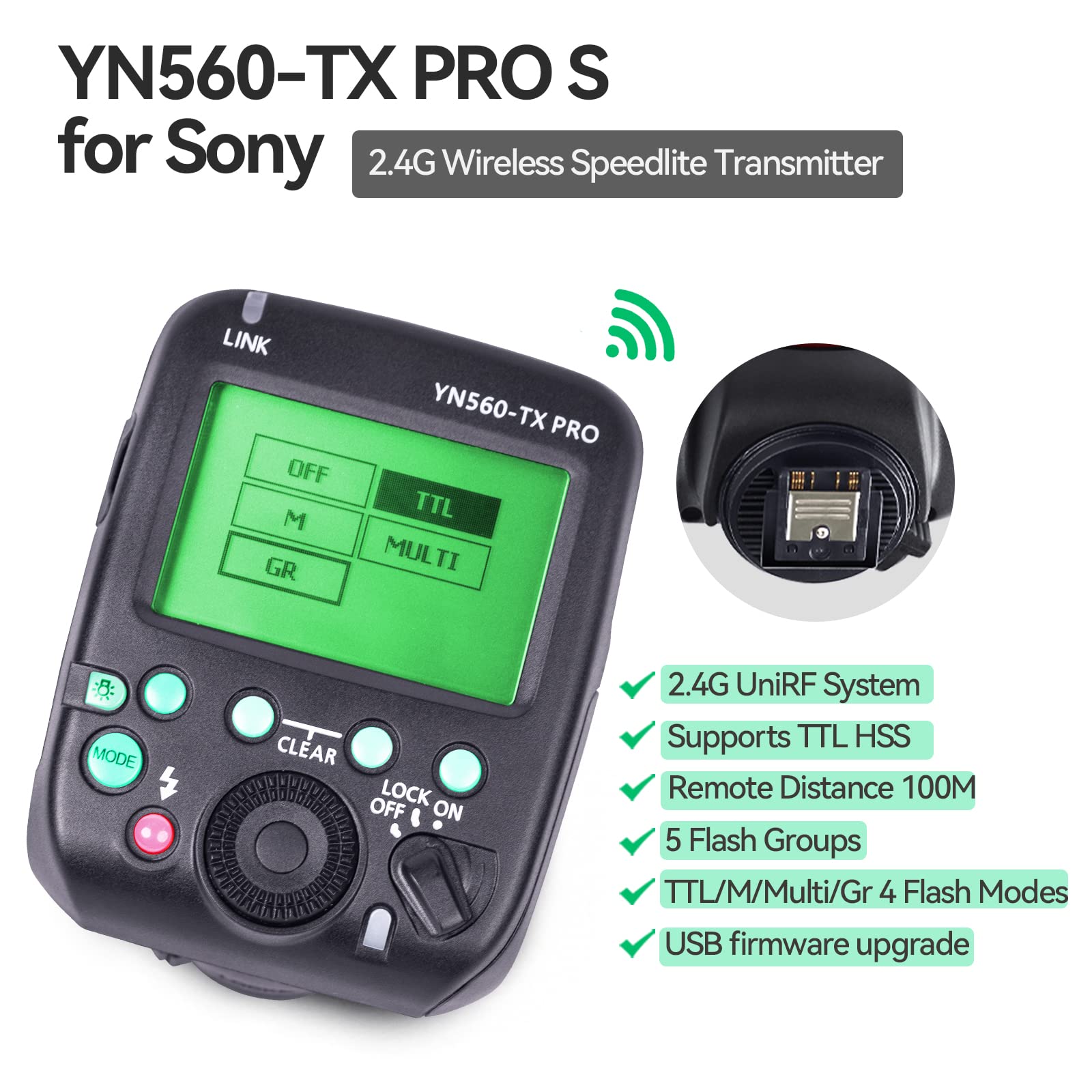 Amazon.com : YONGNUO YN560-TX PRO S YN560 TX PRO Wireless Flash 