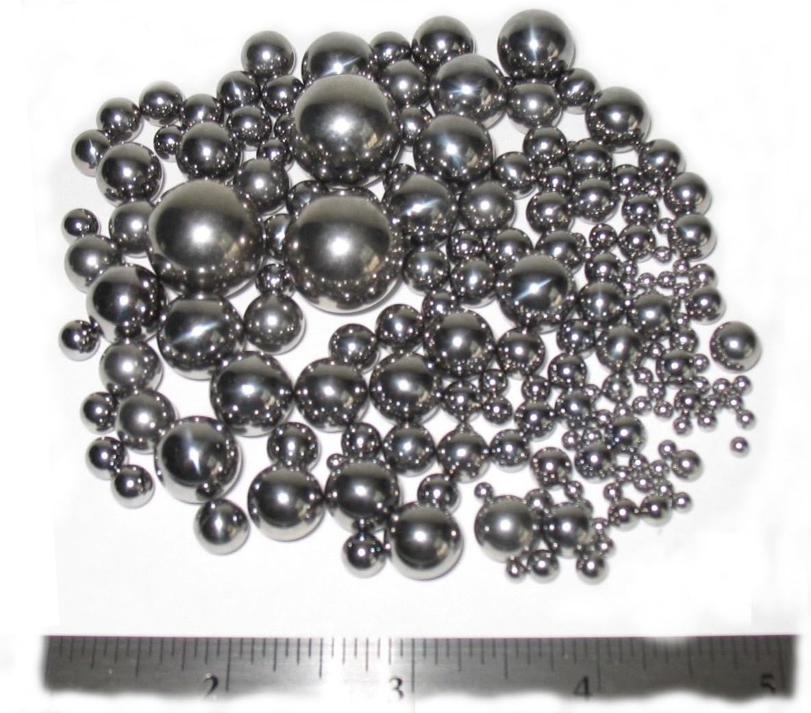 Assorted Steel Ball Bearings Mixed Variety Pack More Than10 Sizes 13.5oz