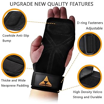 Amazon.co.jp: ORANGE FOREST パワーグリップ 二層レザー付き